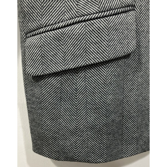 Talbots Aberdeen Blazer‎ Womens Size 18 Charcoal Herringbone Classic Jacket - Picture 5 of 9